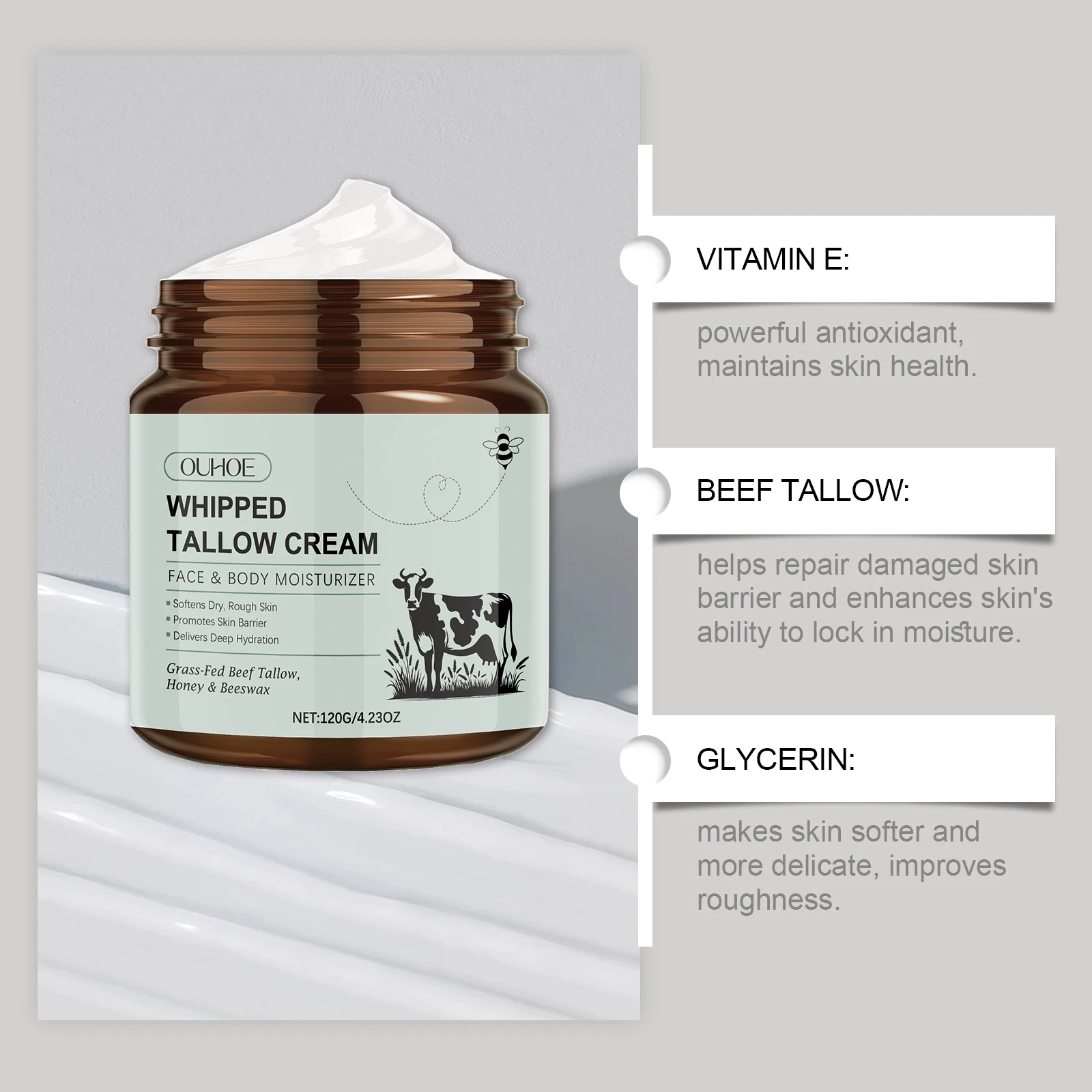 Whipped Tallow Hydration Cream
