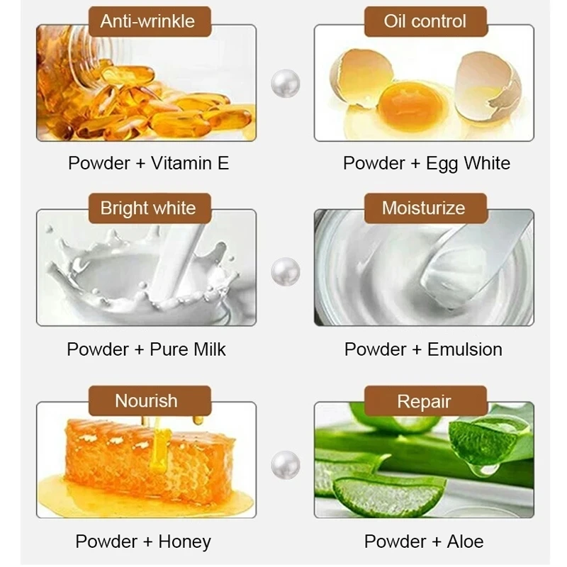 Anti-Aging & Moisturizing Pearl Powder Mask - Image 3
